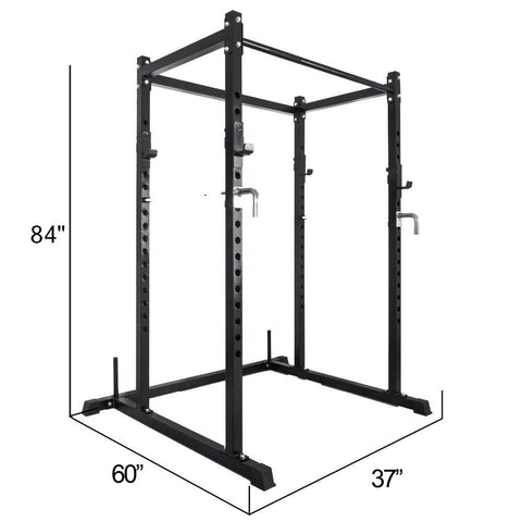 Squat Power Rack Cage Bundle (Rubber plates)